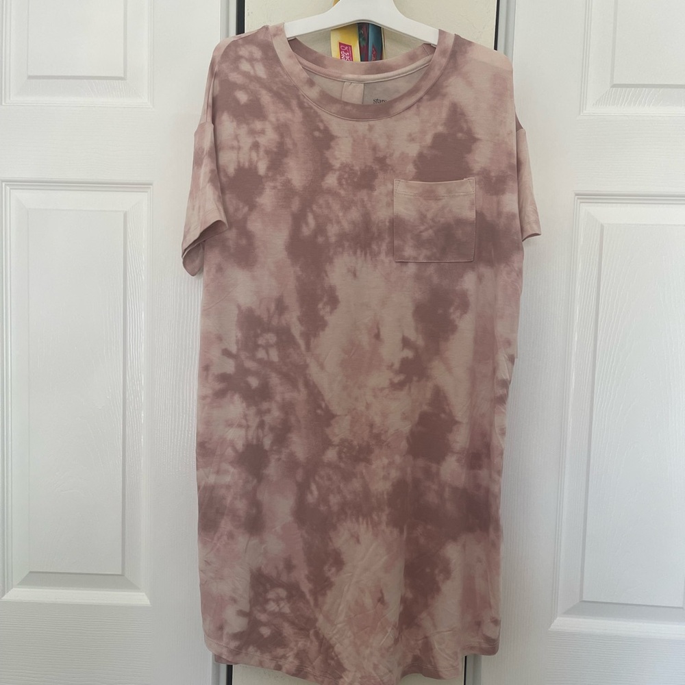 Stars above Tie Dye Midi T-Shirt Dress
